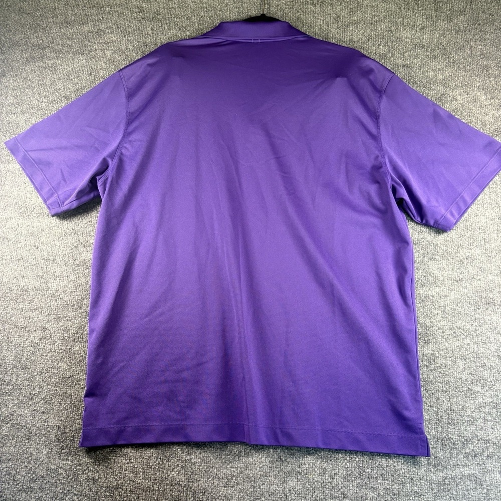 Nike Golf LSU University Club Polo Shirt Mens XL Purple Dri-FIT Embroidered - Picture 4 of 6